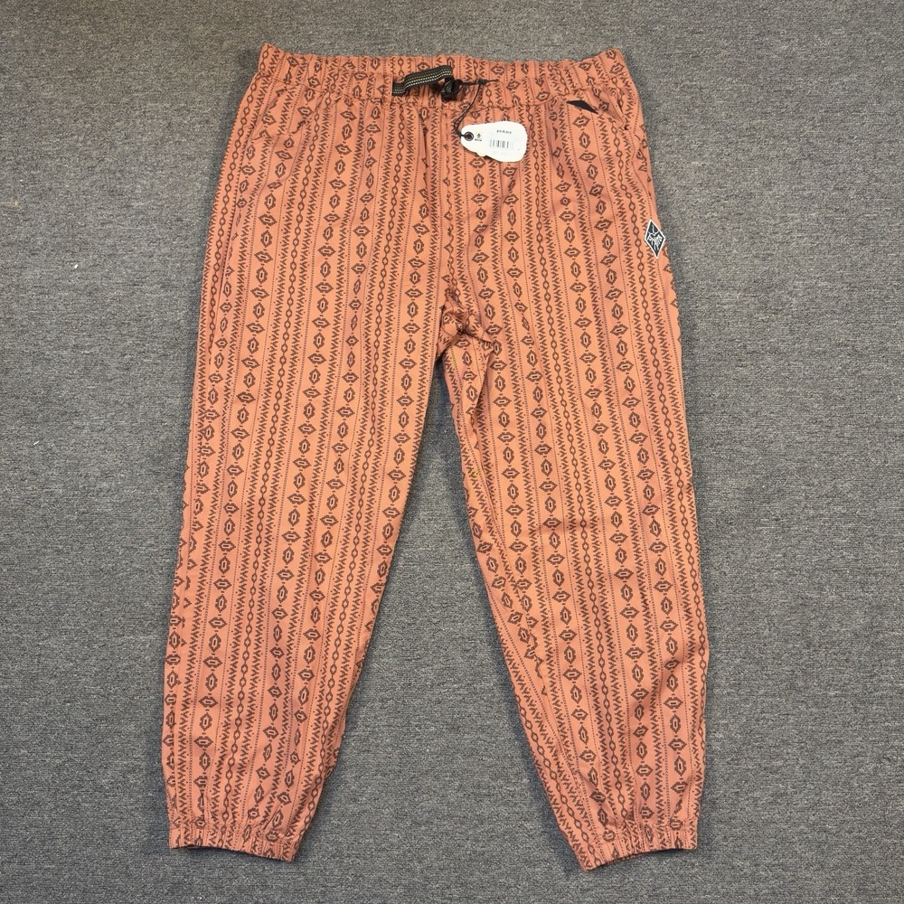 NWT Prana Men's Saucha Pant Nomad XXL Relaxed Fit Terracotta Elastic Waist